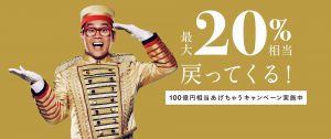 2019年11月PayPayモールキャンペーンで最大20%還元中